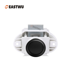 Matt Black RV Caravan Campervan Kitchen Cupboard Cabinet Drawer Hardware Pulls Knobs Handles Catches Keyless Large Push button Latch Lock Cut Out 26mm