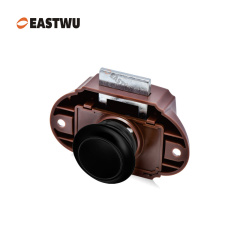 Matt Black RV Caravan Campervan Kitchen Cupboard Cabinet Drawer Hardware Pulls Knobs Handles Catches Keyless Large Push button Latch Lock Cut Out 26mm