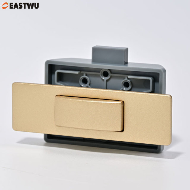 2025 New Satin Brass Caravan RV Interior Furniture Cupboard Drawer Rectangle Push Lock and Latches