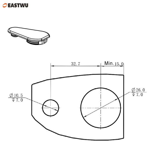 Caravan RV Motorhome Furniture Carcase Fastener Plastic Corner Bracket Connector with Cover