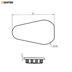 Caravan RV Motorhome Furniture Carcase Fastener Plastic Corner Bracket Connector with Cover