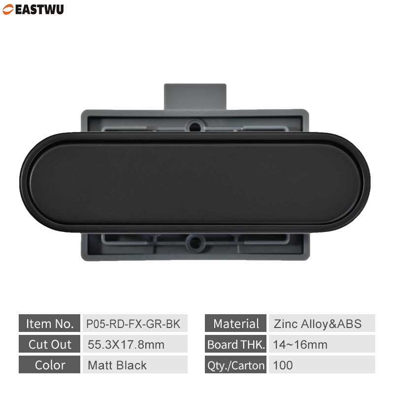 2025 New Arrival Caravan RV Motorhome Campervan Van Interior Furniture Cupboard Drawer Matt Black Push Lock and Latches RV Accessories Parts