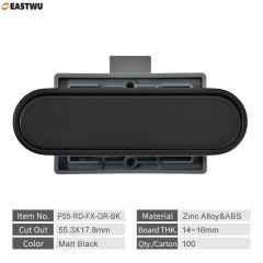 2025 New Arrival Caravan RV Motorhome Campervan Van Interior Furniture Cupboard Drawer Matt Black Push Lock and Latches RV Accessories Parts