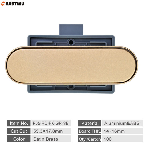 2025 New Arrival Caravan RV Interior Furniture Cupboard Drawer Satin Brass Gold Push Lock and Latches
