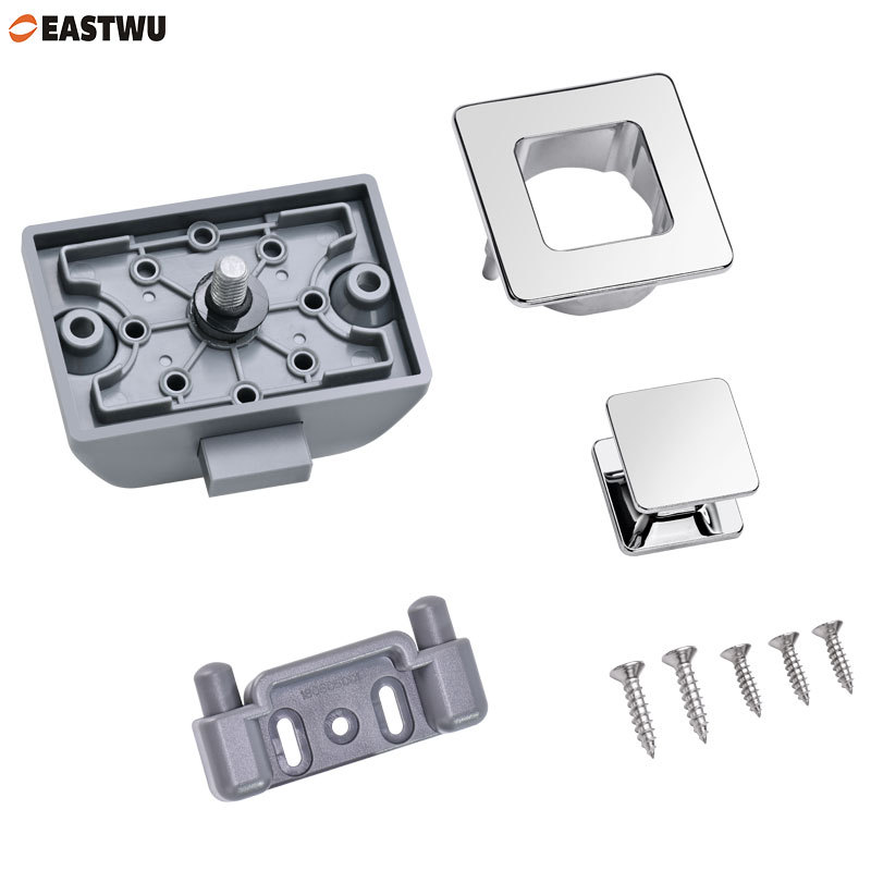 Matt Black Square Push Button Lock Latch for Caravan Motorhome Camper RV Van Furniture