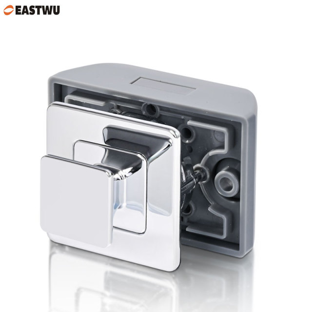 Chrome Plated Caravans RV Motorhomes  Furniture Cupboard Square Handles Push Latch