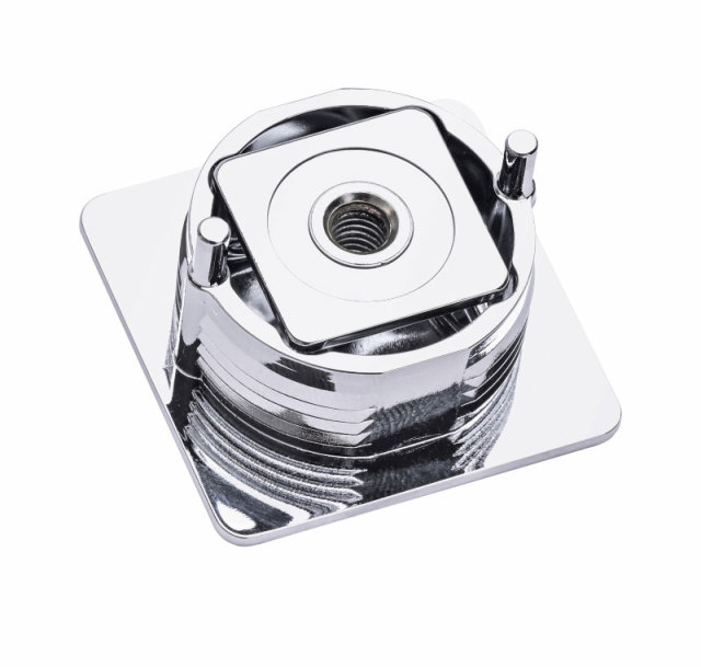 Chrome Plated Caravans RV Motorhomes  Furniture Cupboard Square Handles Push Latch