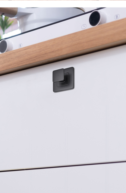 Matt Black Square Push Button Lock Latch for Caravan Motorhome Camper RV Van Furniture