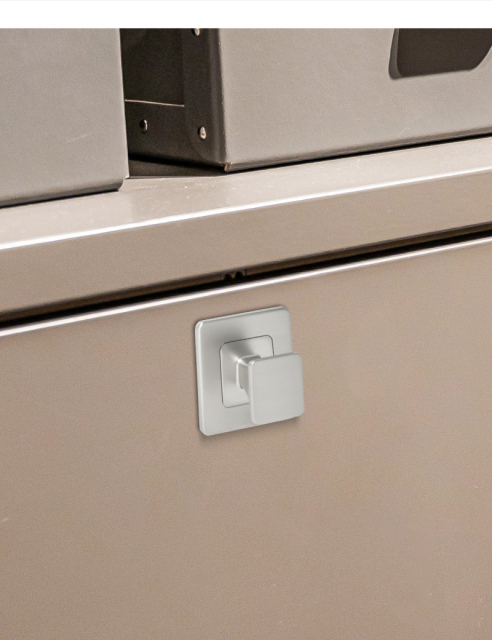 Caravans Motorhomes Camper Vans Furniture Cupboard Square Handles Push Latches Locks Satin Nickel