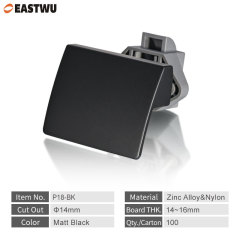 Matt Black Zinc Alloy Pull Type Cupboard Door Metal Handle Lock