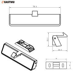 Caravan RV Motorhome overhead catches latches Cabinet Cupboard Hidden Invisible Door Handles and Latches – Lightweight, Durable, and Stylish