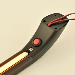 Upgrade RV Caravan Motorhome Camper Marine Yacht Entry Door Assist LED Lamp Grab Rail Bar Handles with Push Button Matt Black Satin Brass White Finish