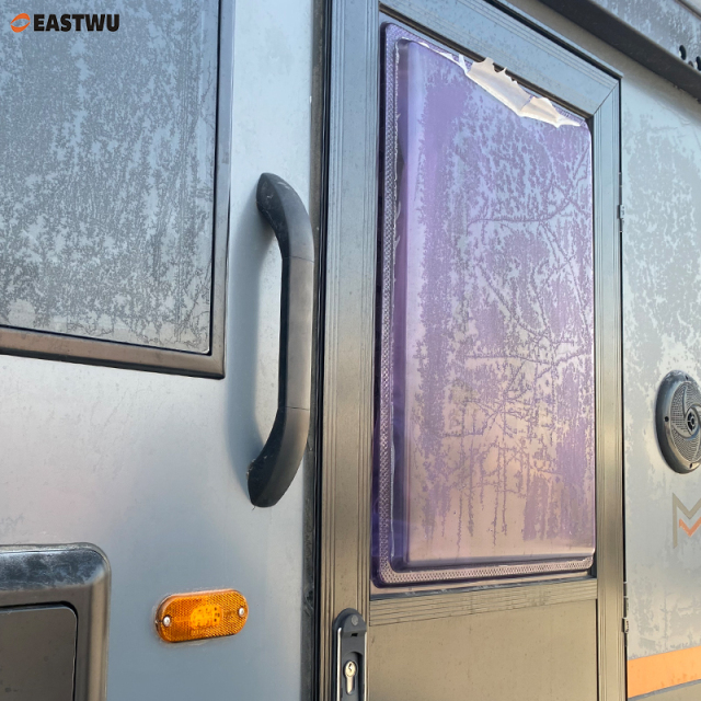 Premium Caravan RV Grab Rail Handles with LED Light Matt Black   Suitable for both exterior and interior