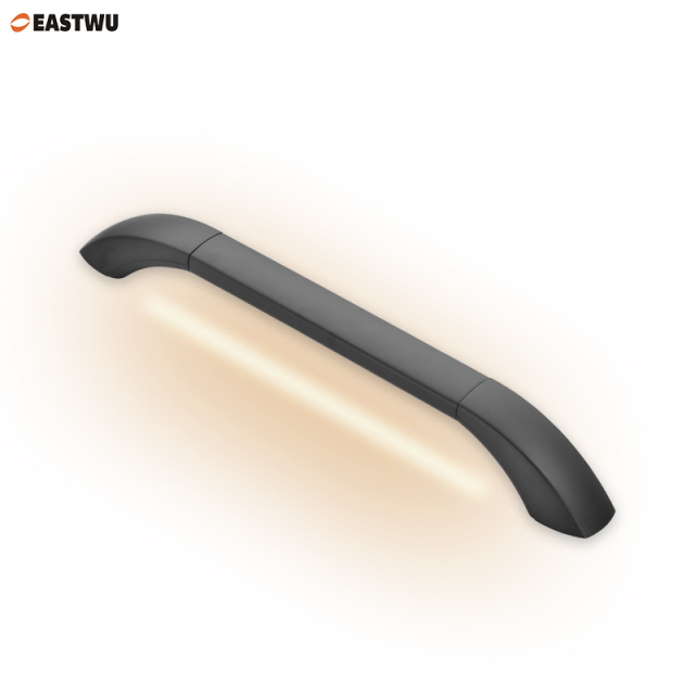 Premium Caravan RV Grab Rail Handles with LED Light Matt Black   Suitable for both exterior and interior