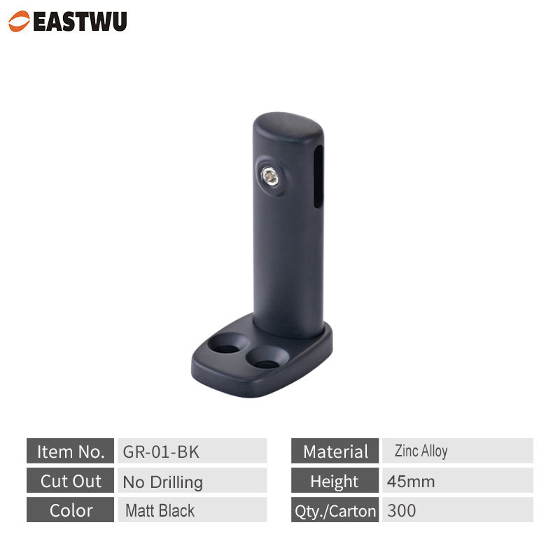 Matt Black Bendable Caravan Gallery Shelving Aluminum Track Rail System  Interior Accessories