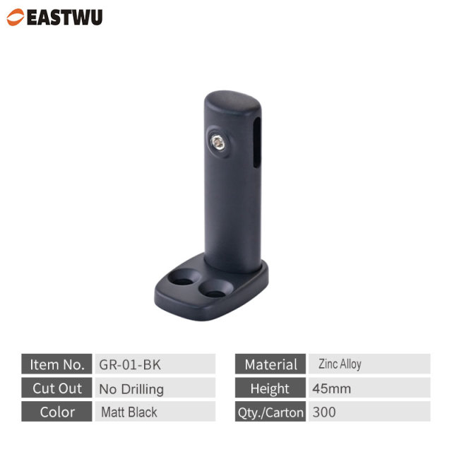 Matt Black Bendable Caravan Gallery Shelving Aluminum Track Rail System  Interior Accessories