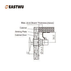 RV Caravan Mobile Home Motorhome Off-road RV Furniture Cabinet Closing system Matt Black Lever Latches Handles and Accessories