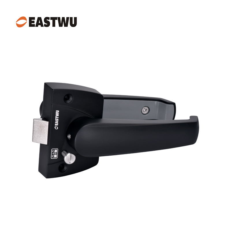 Premium Caravan RV Camper Motorhome Trailer Toilet Washroom Interior Door Handles Locks - Lightweight Aluminum Alloy Matt Black