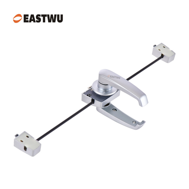 Pearl Chrome Caravan RV Motorhome Trailer Toilet room Washroom lock with 3 point locking Mechanism Lightweight Aluminum Alloy