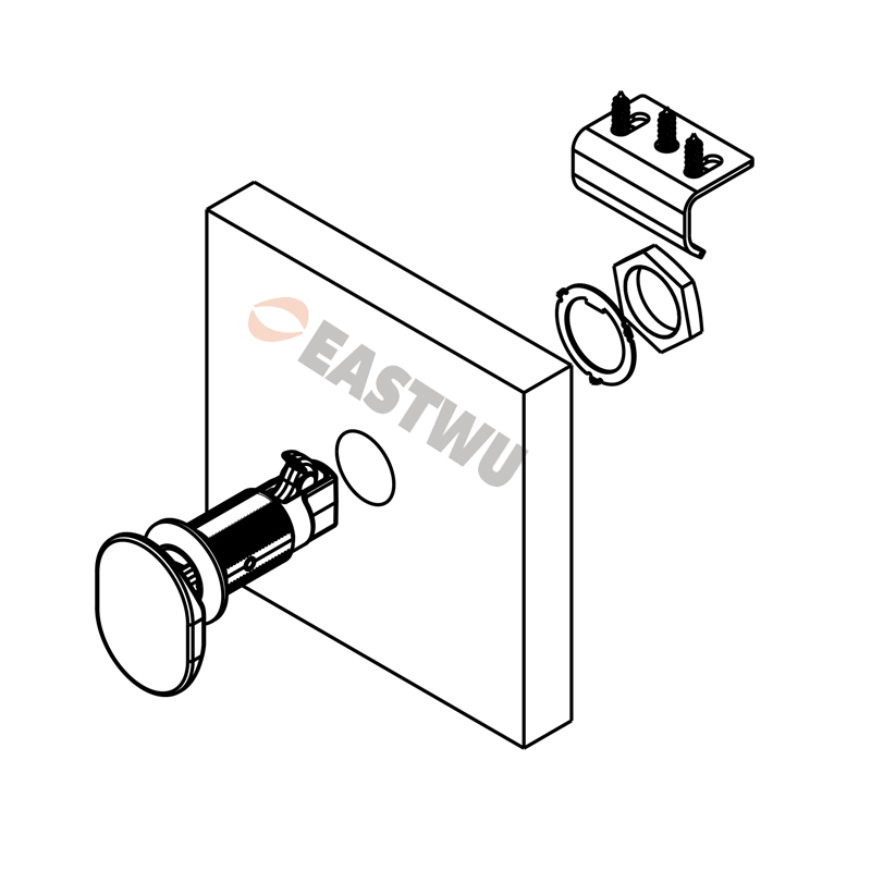 2025 New Caravan RV Motorhome Mobile Home Overhead Cupboard Cabinet Satin Nickel Metal Level Lock Handles and Latches
