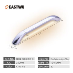 Full Metal Grab Rail Entry Door Bathroom Assit Chrome Plated LED Handles for RV Caravan and Motorhome Both for Inside and outside