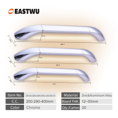 Full Metal Grab Rail Entry Door Bathroom Assit Chrome Plated LED Handles for RV Caravan and Motorhome Both for Inside and outside