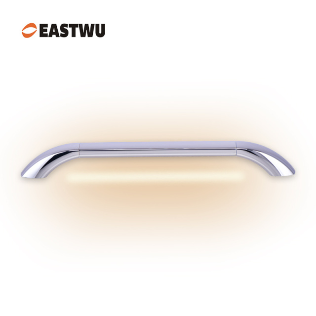 Full Metal Grab Rail Entry Door Bathroom Assit Chrome Plated LED Handles for RV Caravan and Motorhome Both for Inside and outside
