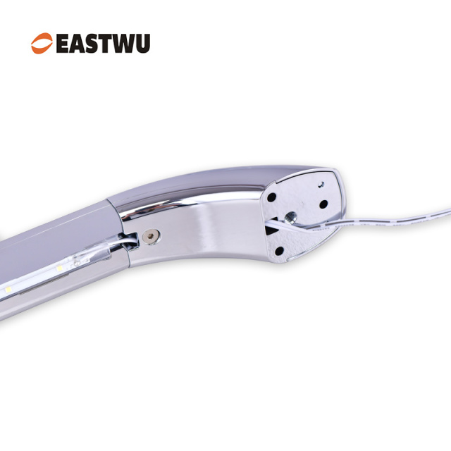 Full Metal Grab Rail Entry Door Bathroom Assit Chrome Plated LED Handles for RV Caravan and Motorhome Both for Inside and outside