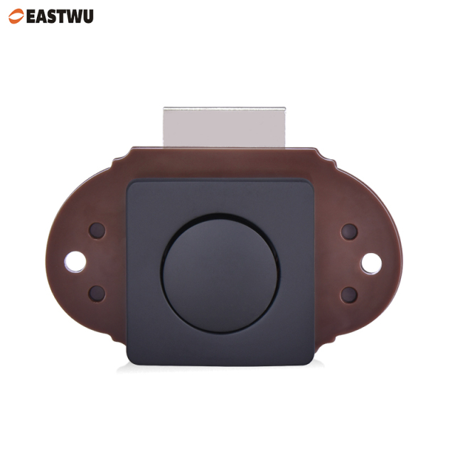 Matt Black Caravan RV Motorhome Camper Van Cabinet Cupboard Storage Metal Push Button Handle Knob Latch Lock