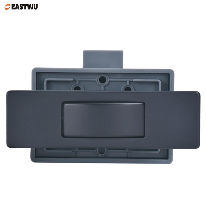 Matt Black Rectangular Push Button Lock Latch for Caravan Motorhome ...