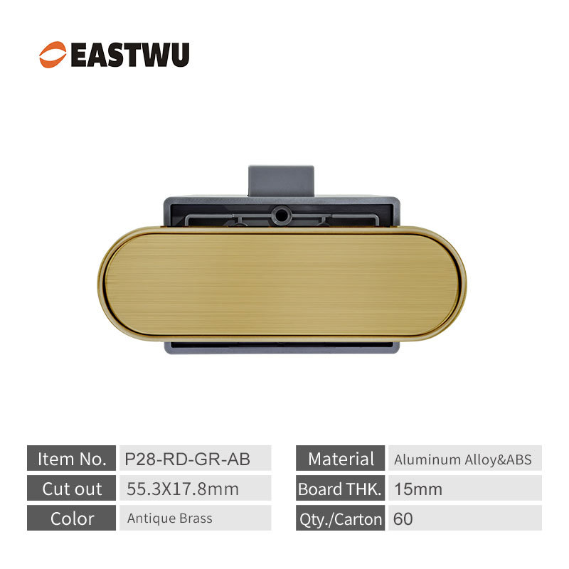 RV Cabinet & Drawer Push Lock and Buckle Set – Titanium Brushed Aluminum Alloy Secure Catch Latch (2026 New) | Worldwide RV Parts