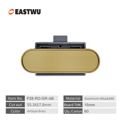 RV Cabinet & Drawer Push Lock and Buckle Set – Titanium Brushed Aluminum Alloy Secure Catch Latch (2026 New) | Worldwide RV Parts