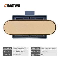 2025 New Arrival Caravan RV Interior Furniture Cupboard Drawer Satin Brass Gold Push Lock and Latches