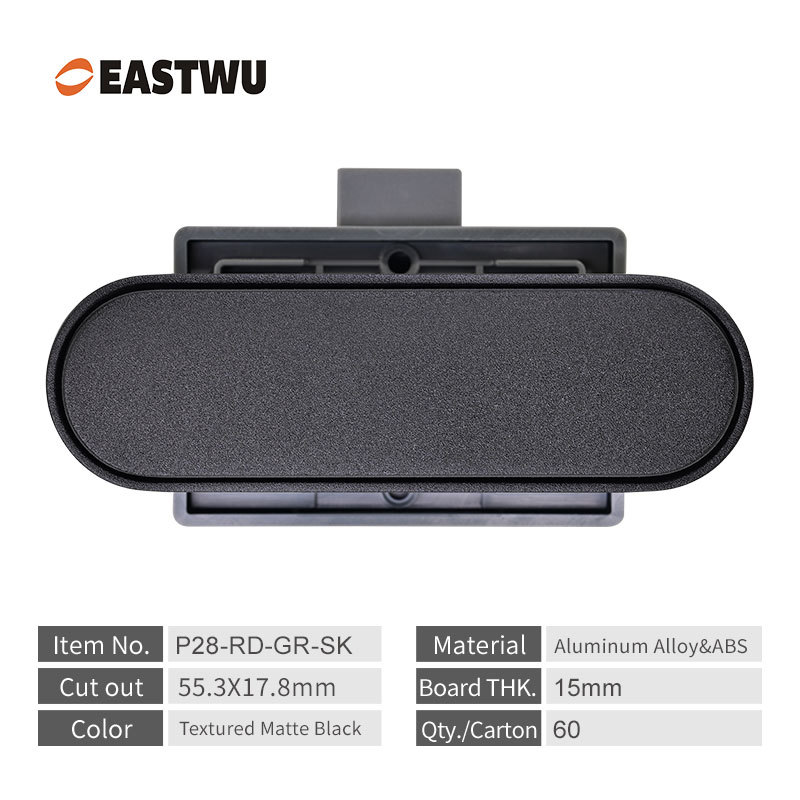 2025 New Arrival Caravan RV Motorhome Campervan Van Interior Furniture Cupboard Drawer Matt Black Push Lock and Latches RV Accessories Parts