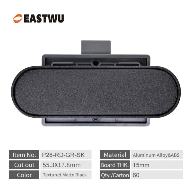 2025 New Arrival Caravan RV Motorhome Campervan Van Interior Furniture Cupboard Drawer Matt Black Push Lock and Latches RV Accessories Parts