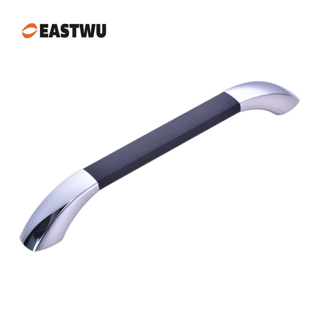 Large Size 400mm Chrome Leather Grab Handle – RV, Ambulance, Fire Truck & Specialty Vehicle Assist Bar