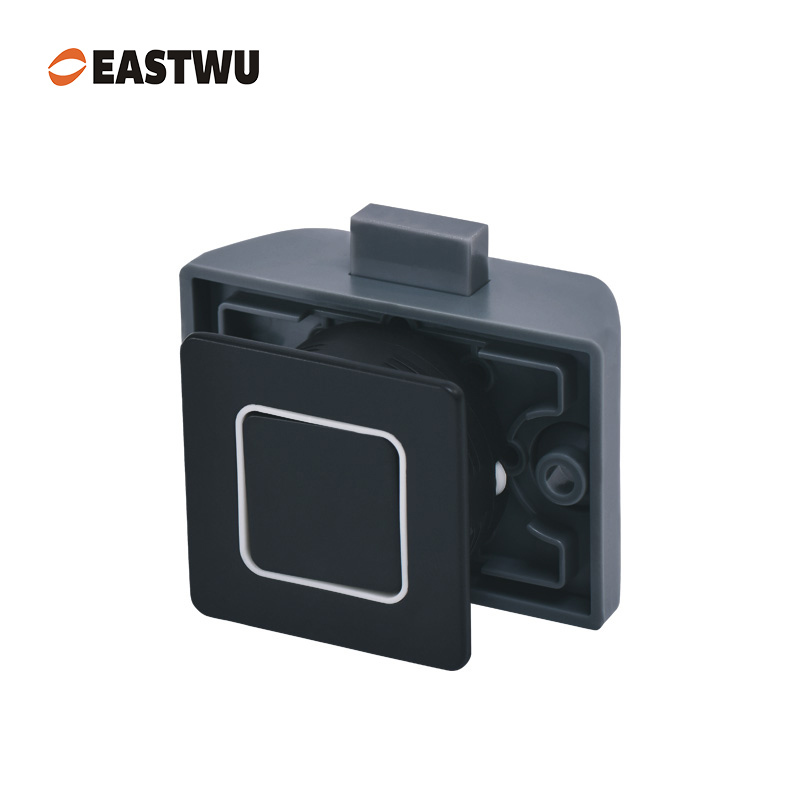 Matt Black Zinc Alloy Square Cupboard Door Nonnoise Push Lock