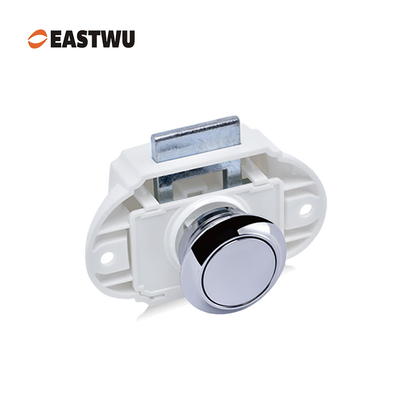 Caravan Campervan RV Push locks Kitchen Cupboard Cabinet Drawer Hardware Pulls Knobs Handles Catches Keyless Large Push button Latch Lock Cut Out 26mm