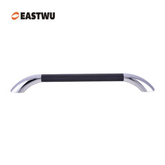 Middle Size 290mm Chrome RV door armrest leather covered handle RV interior hardware handle modification parts