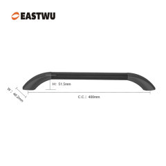 Large Size 400mm New Matte Black Leather Armrest Handle – Large Car, Truck, RV & Industrial Vehicle Assist Bar