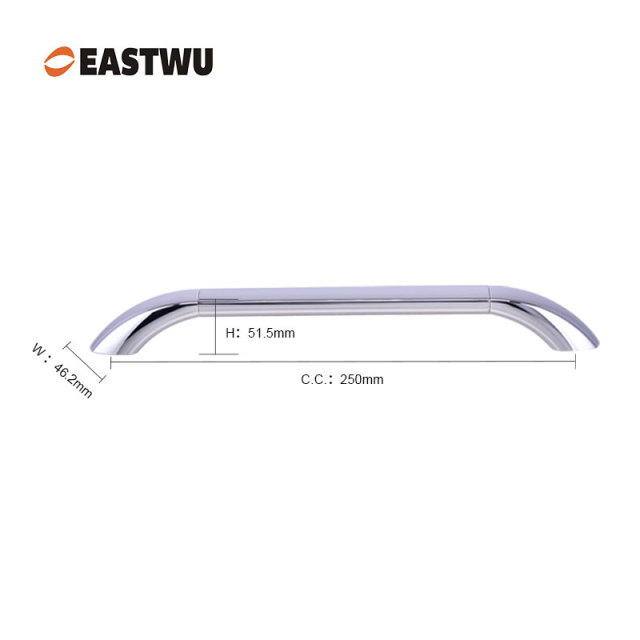 Small Size 250mm Chrome RV handle full metal upper door armrest RV, Camper & Motorhome Upper Armrest