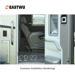Small Size 250mm Chrome RV handle full metal upper door armrest RV, Camper & Motorhome Upper Armrest