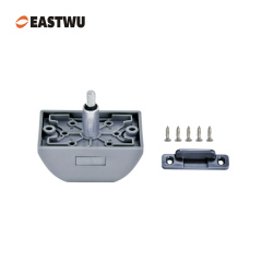 Matt Black Zinc Alloy Square Cupboard Door Nonnoise Push Lock
