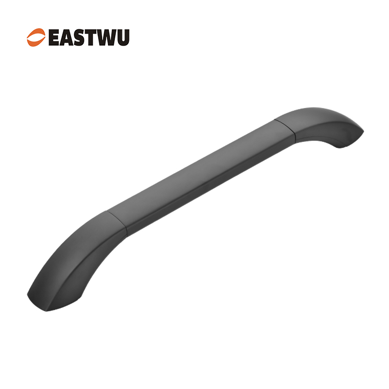 Small Size 250mm Matte Black Full metal upper door armrest handle RV modification and replacement of door handle