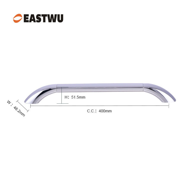 Large Size 400mm Overhead Grab Handle – All-Metal, No Leather, RV Interior Modification Assist Bar