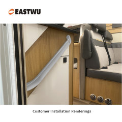 Small Size 250mm Silver Full Metal RV Exterior Door Handle
