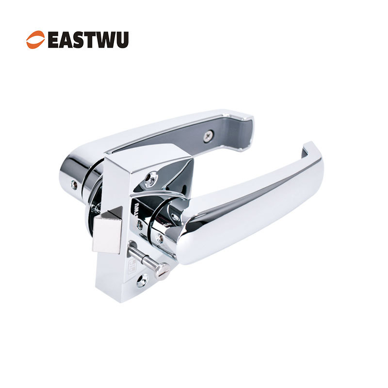 Chrome RV Bathroom Door Lock – Lightweight Aluminum Alloy Washroom Lock