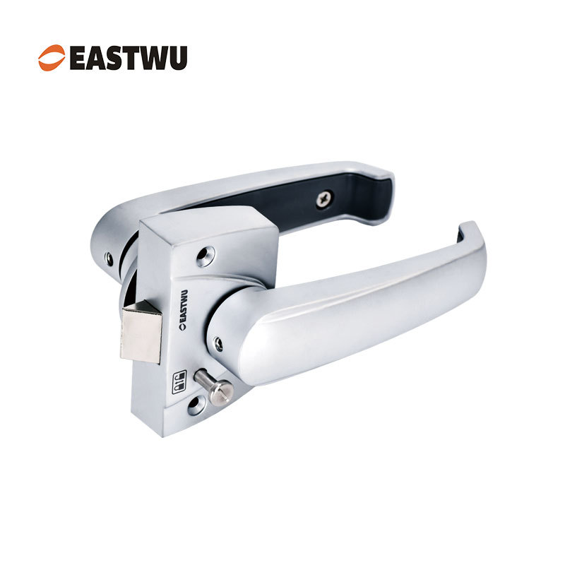 Pearl Chrome RV Bathroom Door Lock – Lightweight Aluminum Alloy Washroom Lock
