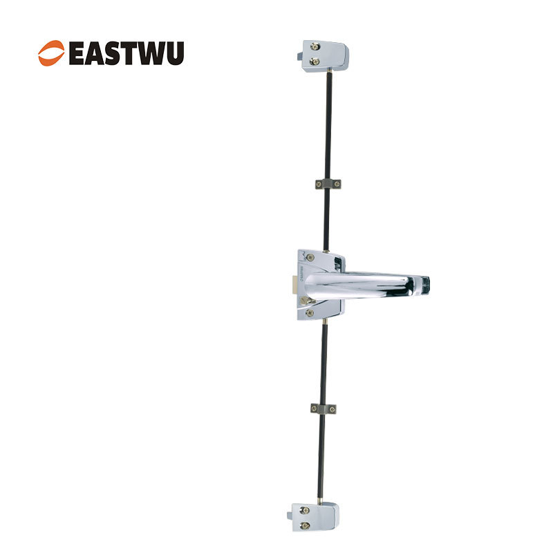 Chrome 3-Point RV Toilet Door Lock – Lightweight Aluminum Alloy Caravan Washroom Lock