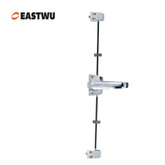 Chrome 3-Point RV Toilet Door Lock – Lightweight Aluminum Alloy Caravan Washroom Lock